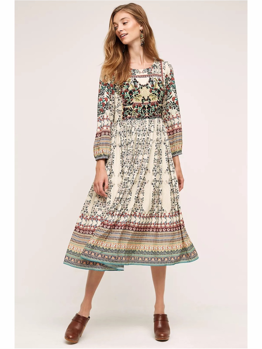 Anthropologie Bhanuni By Jyoti Far Fields Beaded Midi Dress 2